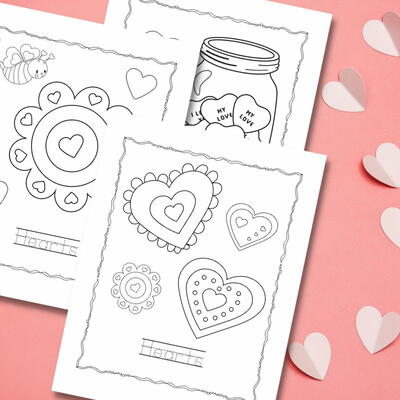 Heart Coloring Pages