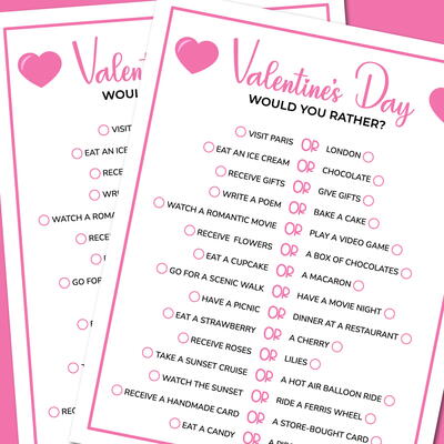 Valentine’s Day Would You Rather