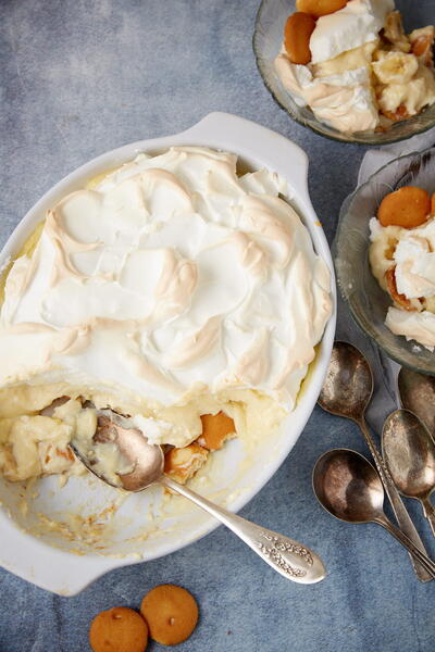 Banana Pudding With Meringue