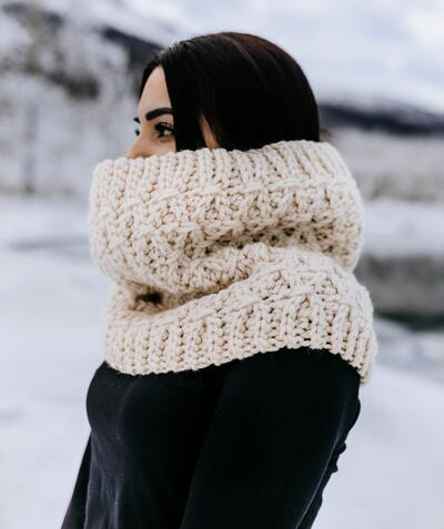 Fireside Crochet Cowl