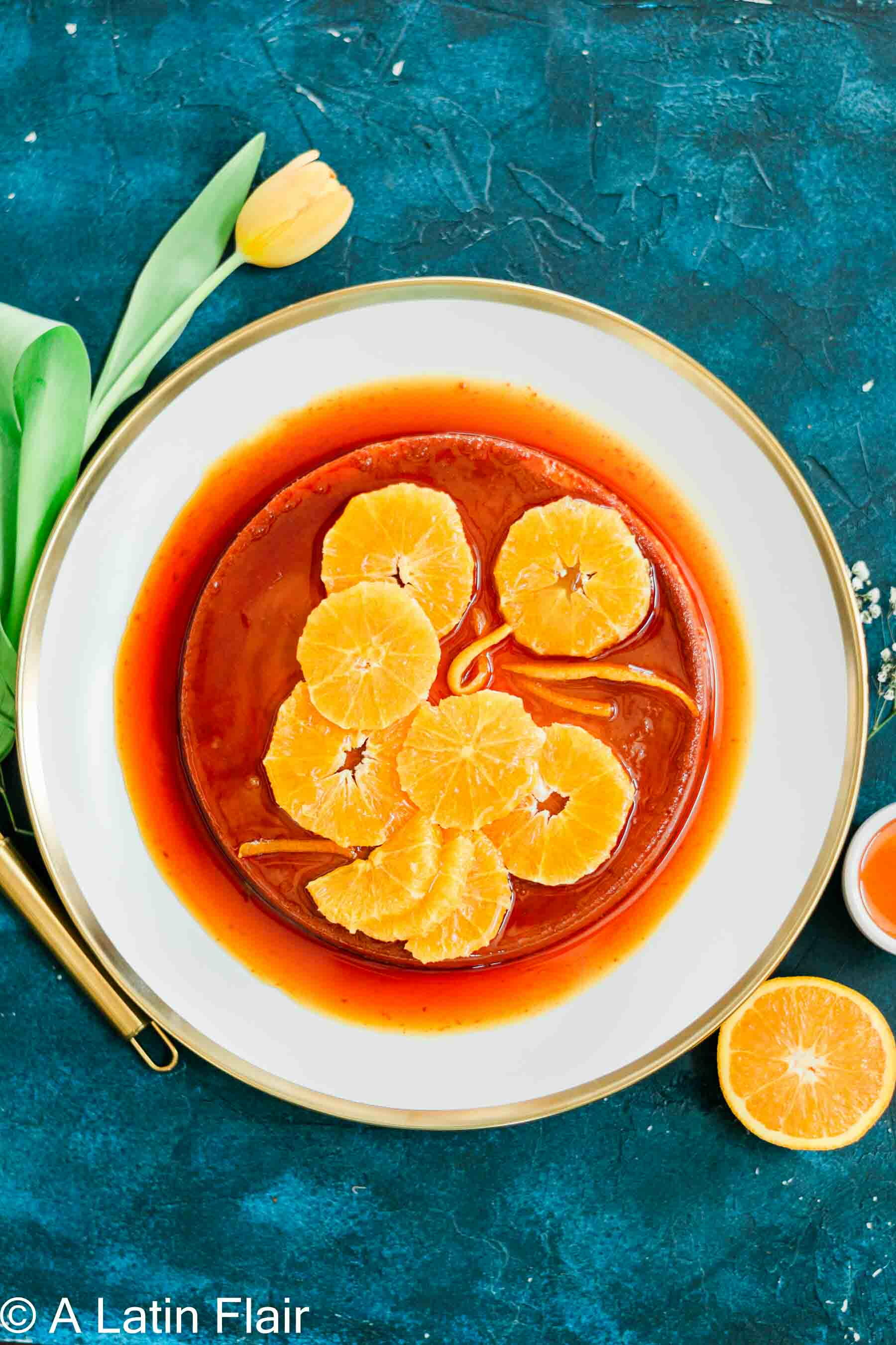 Delicious Orange Flan Recipe (flan De Queso Con Naranja) | RecipeLion.com