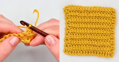 How To Back Post Single Crochet