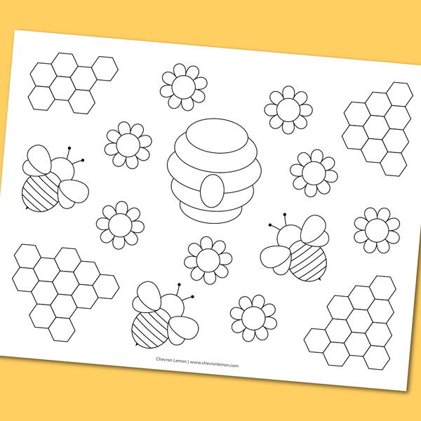 Bee Coloring Page