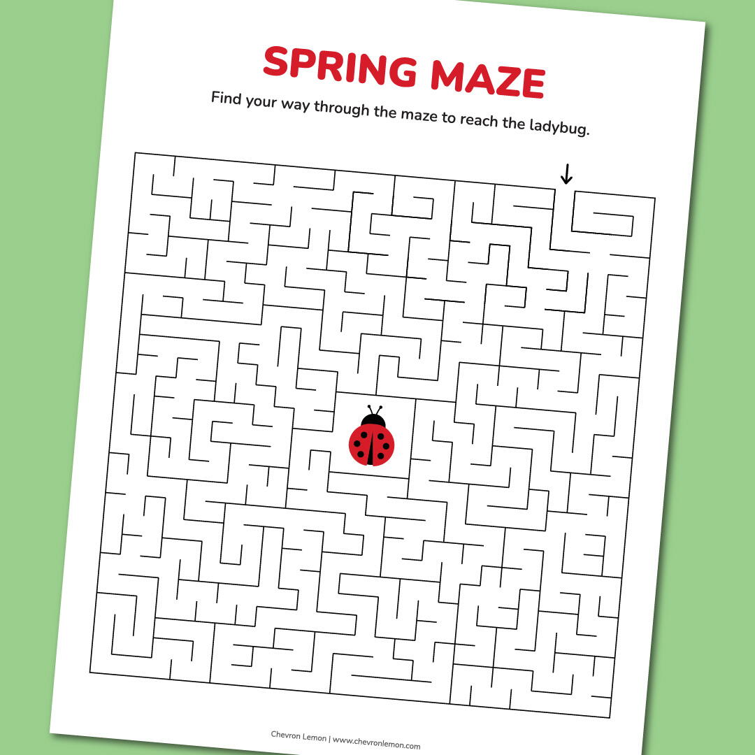 Printable Spring Maze | FaveCrafts.com