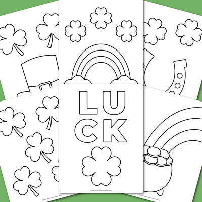 Printable Easy And Bold St. Patrick’s Day Coloring Pages