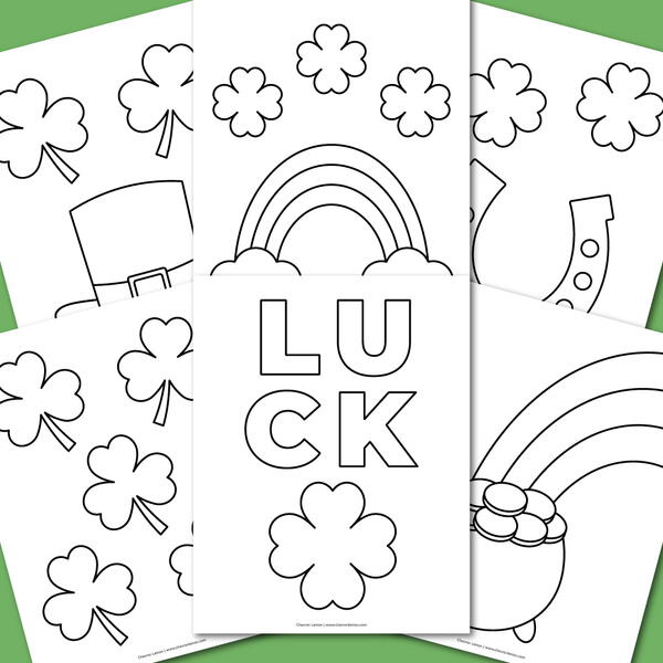 Printable Easy And Bold St. Patrick’s Day Coloring Pages