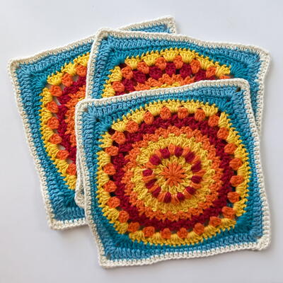 Sunshine Day Crochet Square