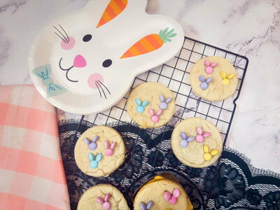 Easy 2 Ingredient Bunny Cookies 