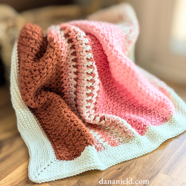 Feather Stitch Crochet Baby Blanket