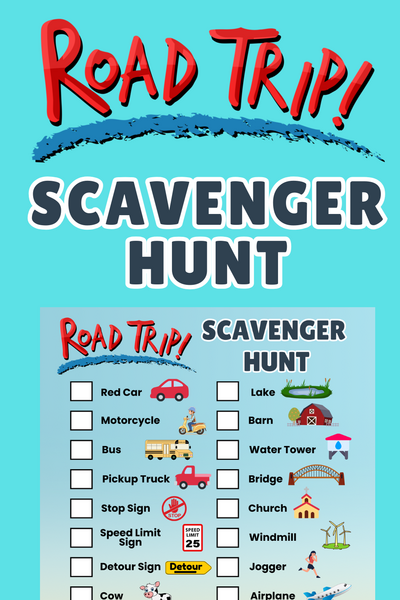 Free Printable Road Trip Scavenger Hunt