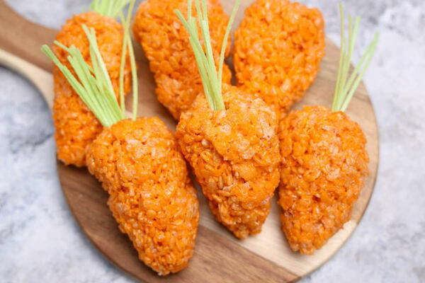 Carrot Easter Rice Krispie Treats
