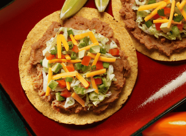 Honduran Tortilla Chips With Beans And Cheese