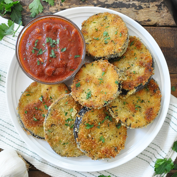 The Best Crispy Eggplant With Tomato Sauce