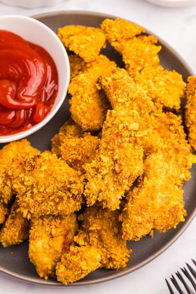 Cornflake Chicken Nuggets (crunchy + Delicious!)