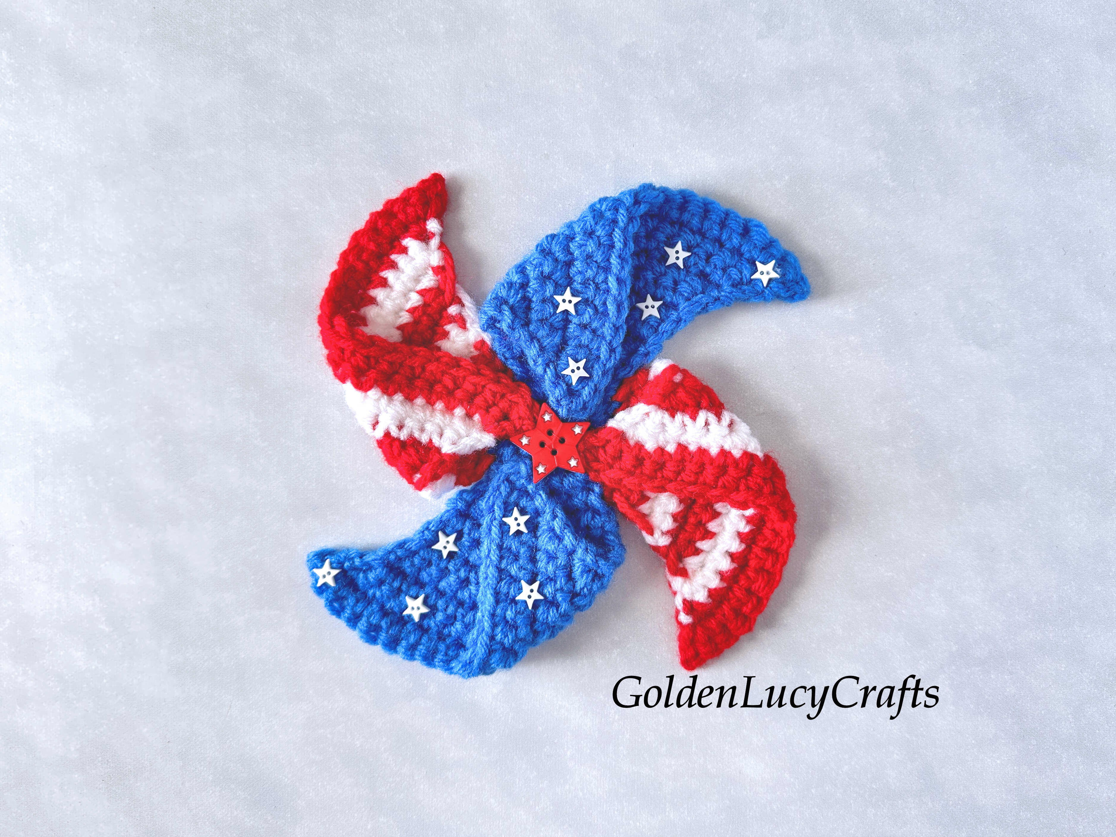 Crochet Pinwheel | AllFreeCrochet.com