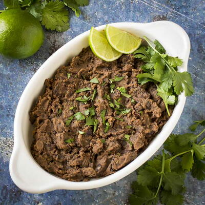 Refried Black Beans (easy And Quick)
