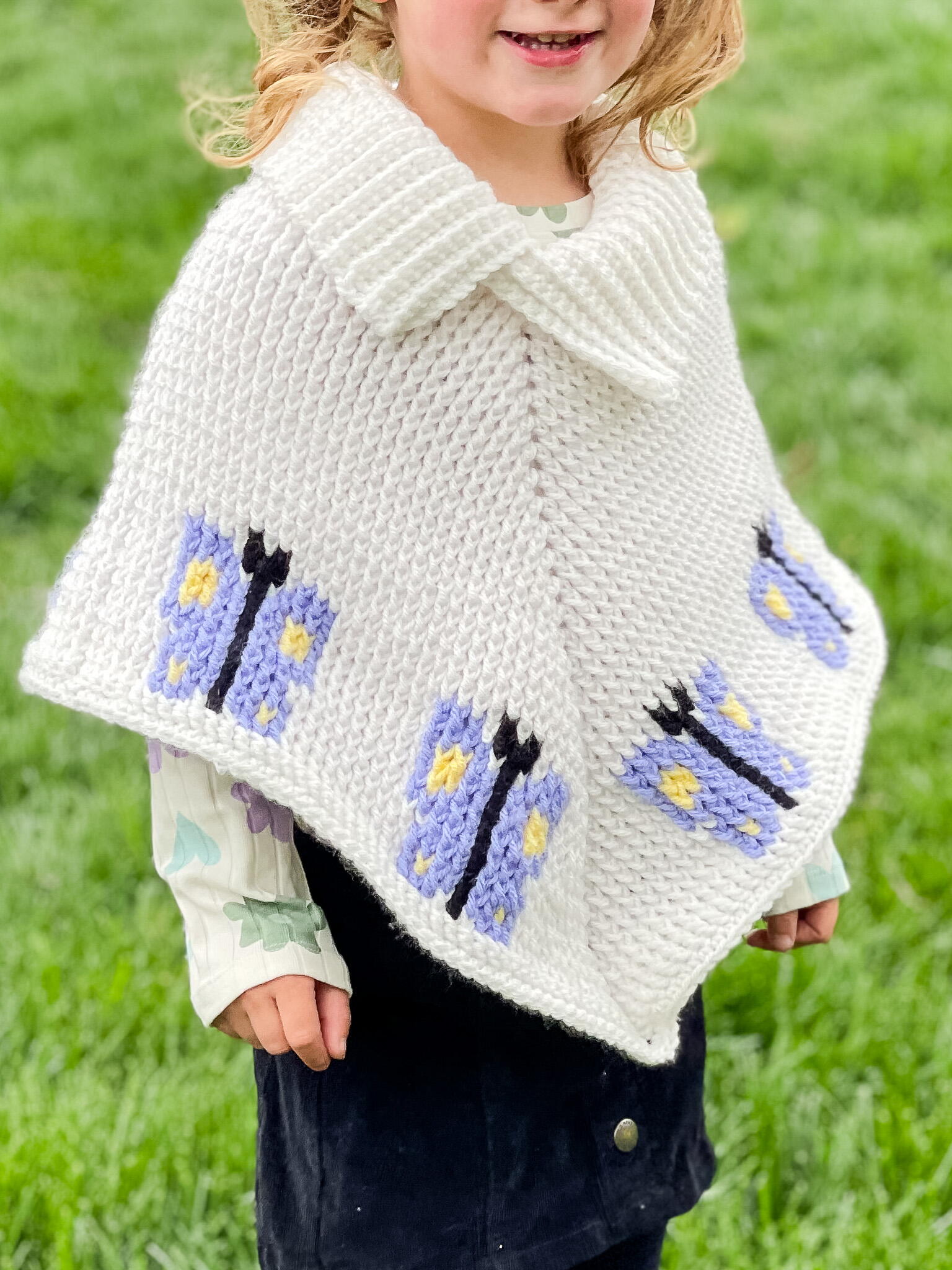 Butterfly Poncho | AllFreeCrochet.com