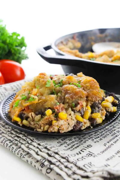 Mexican Chicken Tater Tot Casserole
