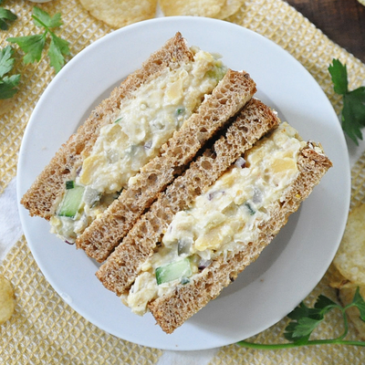Creamy Chickpea Cucumber Sandwich | Healthy 10 Minute Recipe
