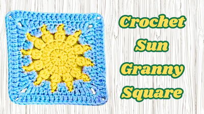 Crochet Sun Granny Square