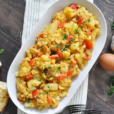 The Best Potatoes And Eggs Of Your Life | Spanish Revuelto Con Patatas