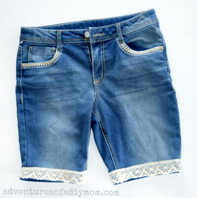 How To Make Cutoff Shorts With A Lace Accent