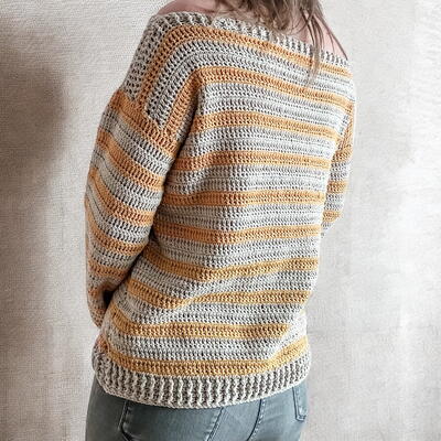 Sun - Kissed Crochet Sweater
