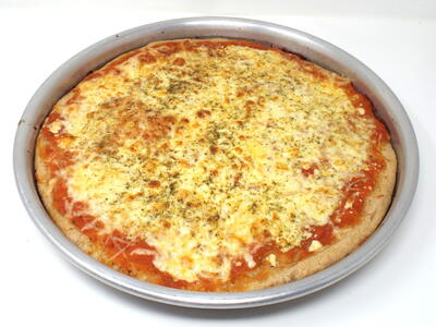 Three Cheese Deep Dish Pizza