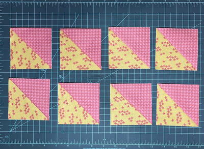 Easy 8-at-a-time Half Square Triangles