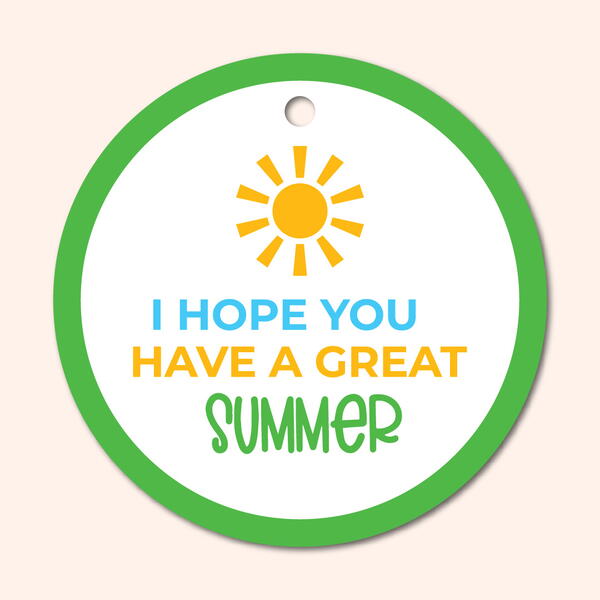 I Hope You Have A Great Summer Gift Tags