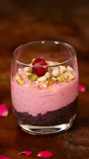 Falooda Custard Pudding