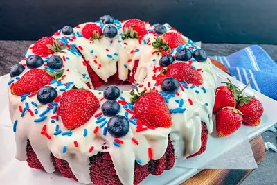 Red Velvet 4th Of July Cake