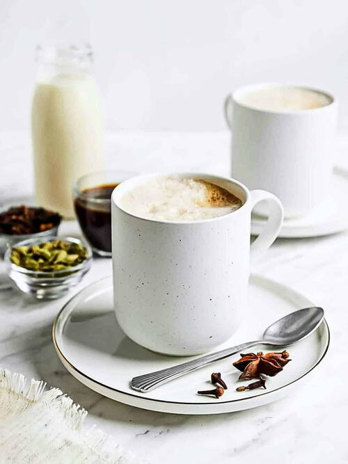 Easy Dirty Chai Tea Latte (vegan)