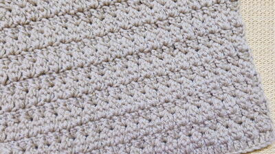 How To Make A Simple And Easy Textured Crochet Cluster Blanket