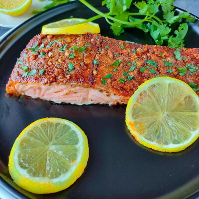 Easy Baked Mediterranean Salmon With Lemon And Garlic