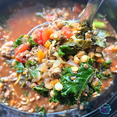 Slow Cooker Turkey Lentil Stew