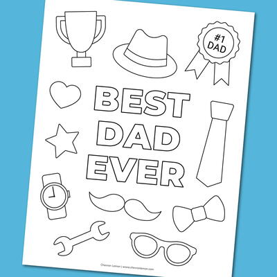 Printable Father’s Day Coloring Page