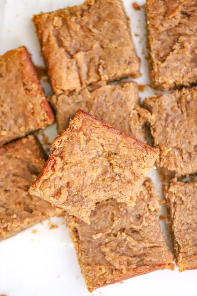Healthy Peanut Banana Bars