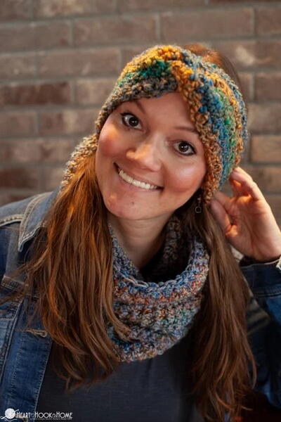 Easiest Twisted Ear Warmer