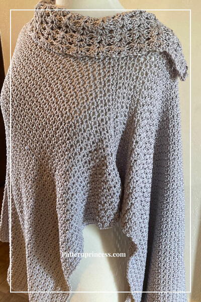 Pebble Path Crochet Poncho