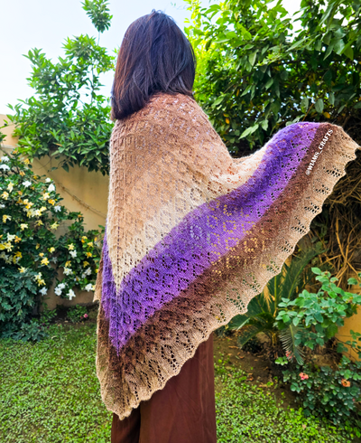 Lavender Mocha Shawl