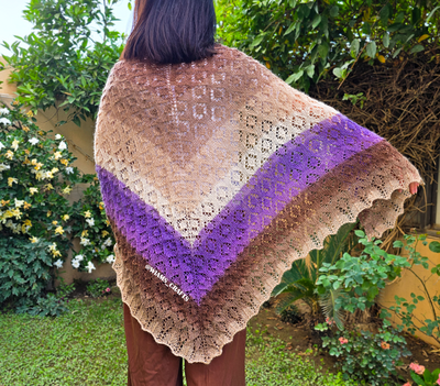 Lavender Mocha Shawl