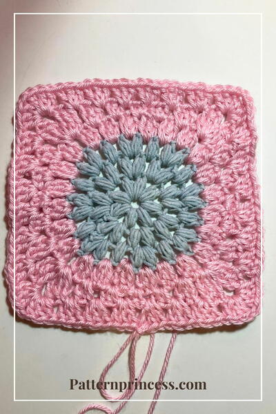 Crochet Circle To Square With Granny Clusters