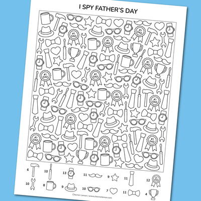 Printable I Spy Father’s Day