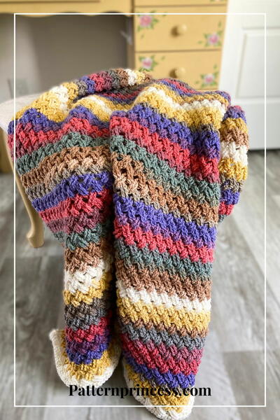 Colorful Celtic Weave Crochet Blanket Pattern