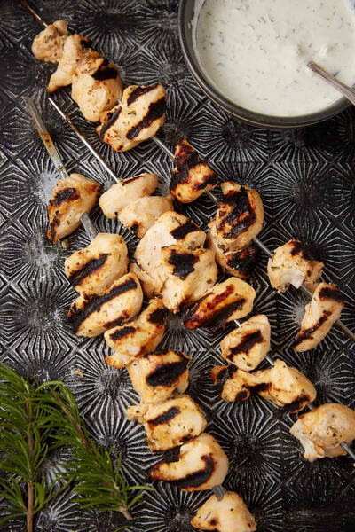 Juicy Grilled Ranch Chicken Kabobs