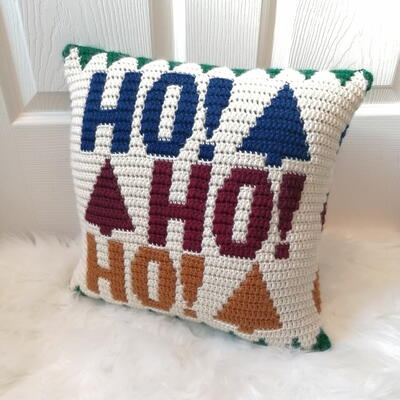Ho Ho Ho Christmas Pillow