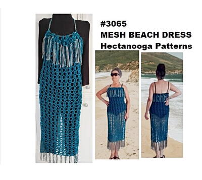 Crochet Mesh Beach Dress Cover-up