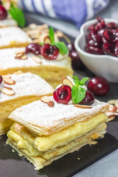 Cherry Almond Napoleon