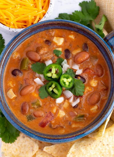 Creamy Slow Cooker Taco Soup Recipe With Ranch 